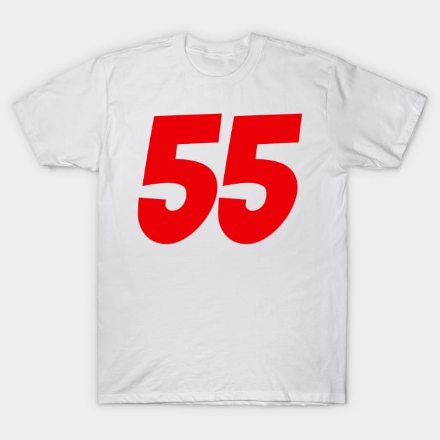 Carlos Sainz 55 - Driver Number T-Shirt by GreazyL